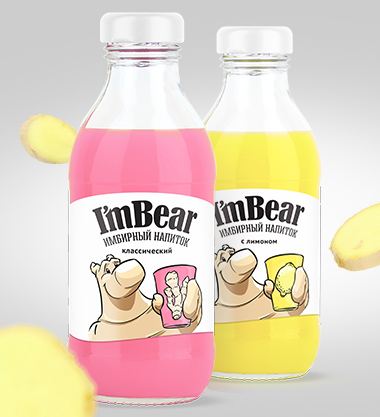 Брендинг имбирных продуктов I’mBear        