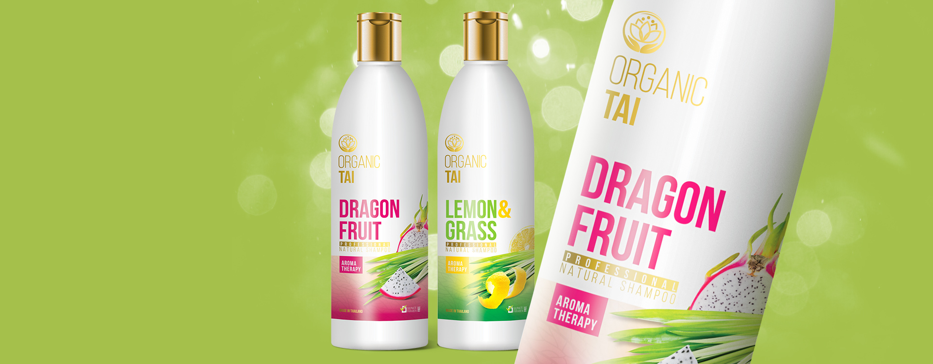 Этикетка на шампунь Organic Tai        